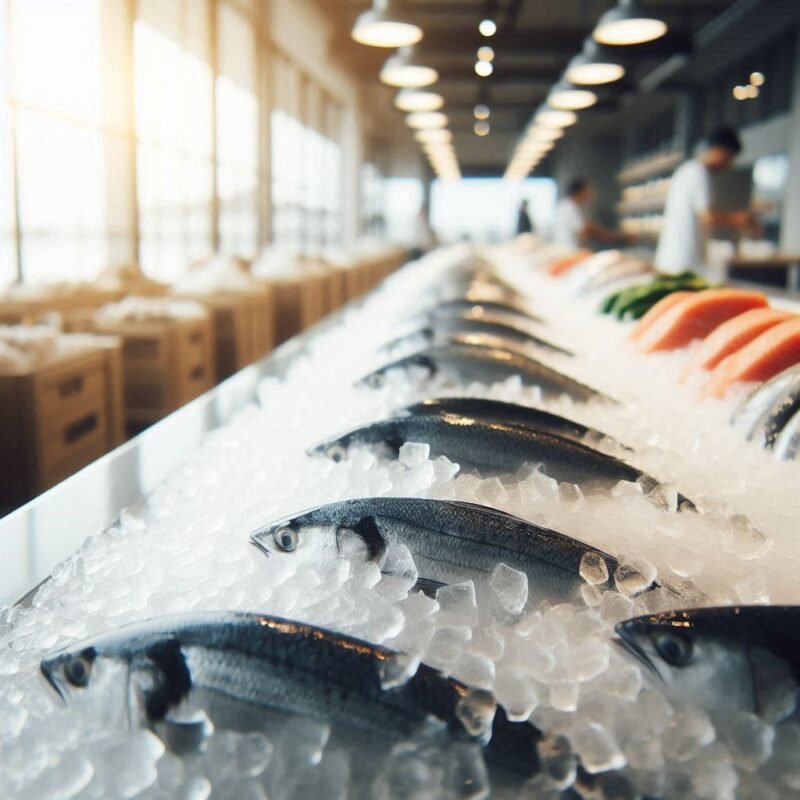 Livraison glace pilée et glace paillettes pour poissonneries, sur Paris et île-de-France