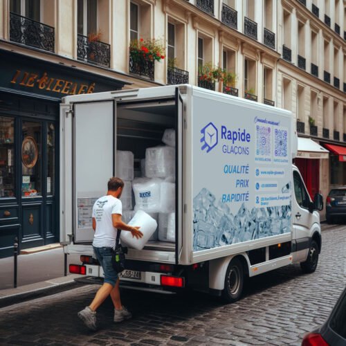 Livraison glace cubes, glaçons, sur Paris et île-de-France