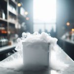 Bloc de glace carbonique utilisé pour effets fumée et refroidissement