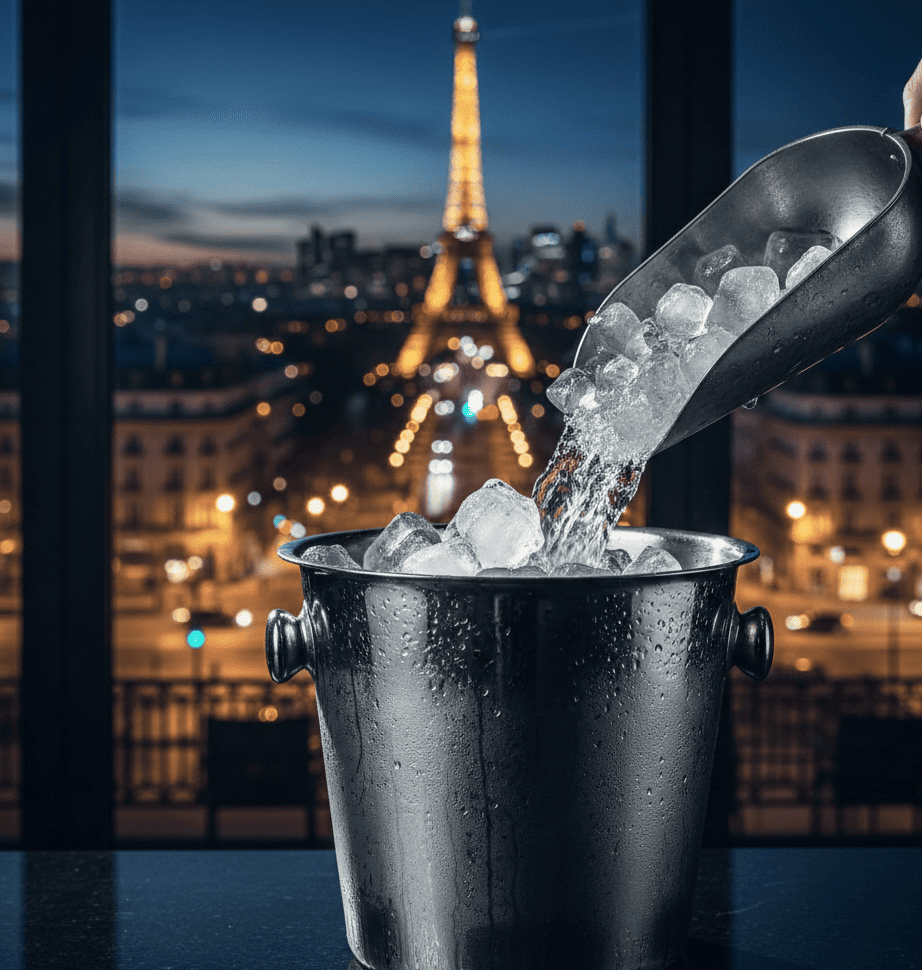 Vente de glaçons à Paris