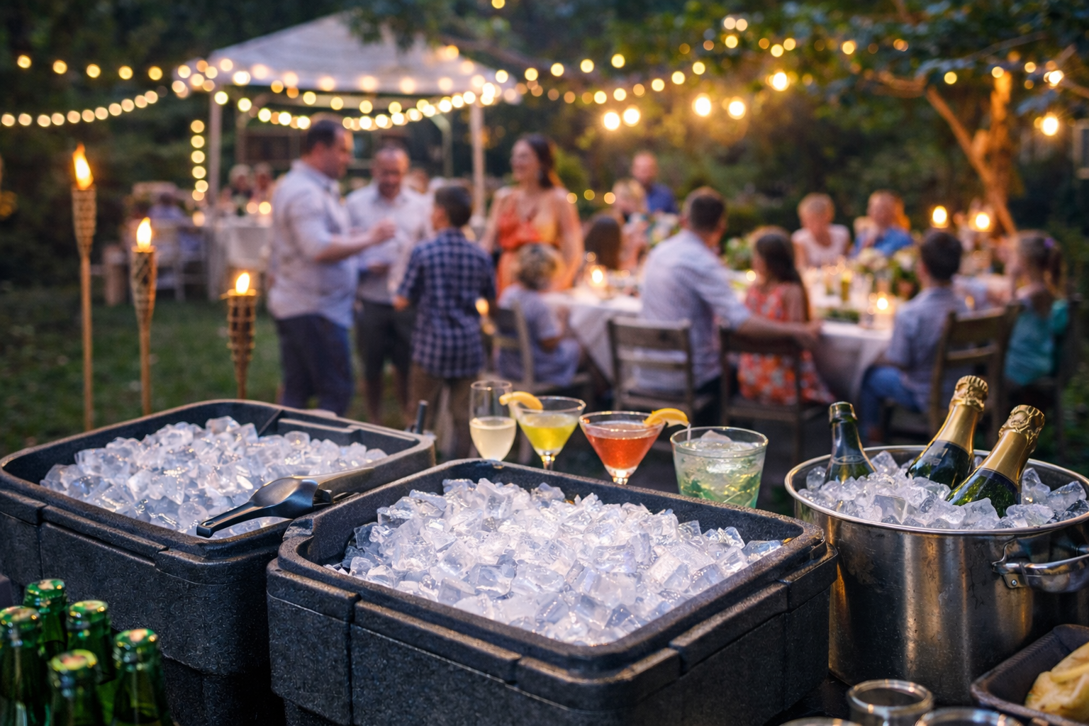 livraison de glaçons en Val-de-Marne 94 pour réceptions, mariages et fêtes de famille