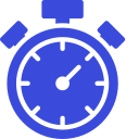 Chronomètre symbolisant la livraison ultra-rapide de glaçons pour les urgences traiteur à Paris.