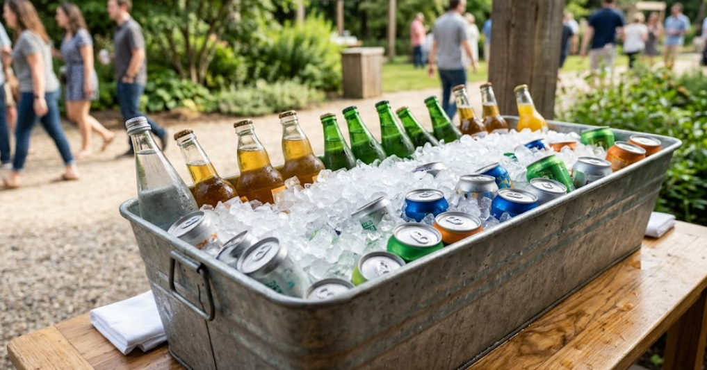 Bouteilles et canettes de boissons froides sans frigo conservées