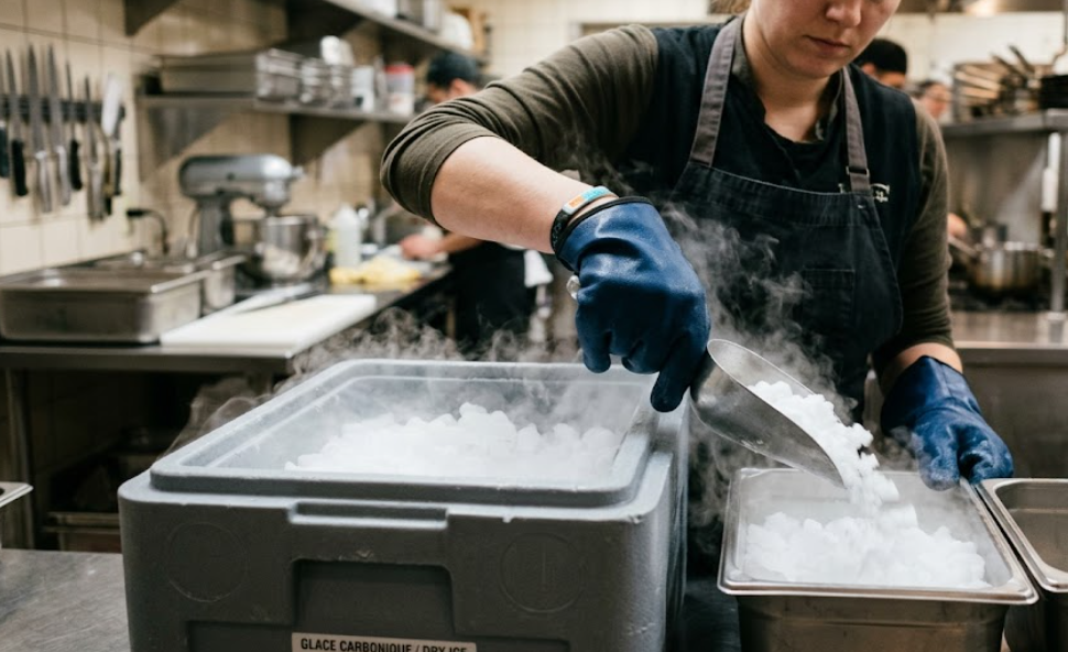 transport et dangers de la glace carbonique