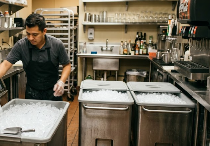 Organisation de la glace en restauration