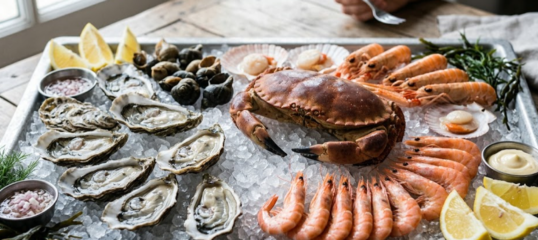 accompagnements glace pour fruits de mer