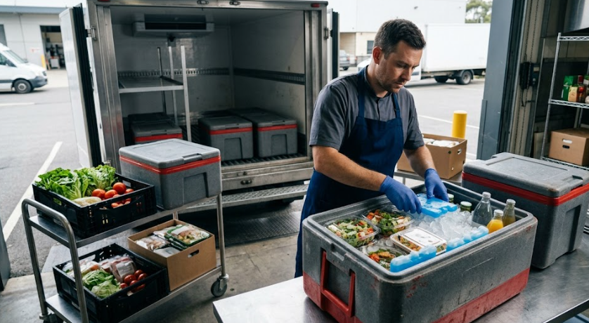 Glace alimentaire utilisée pour maintenir la chaîne du froid
