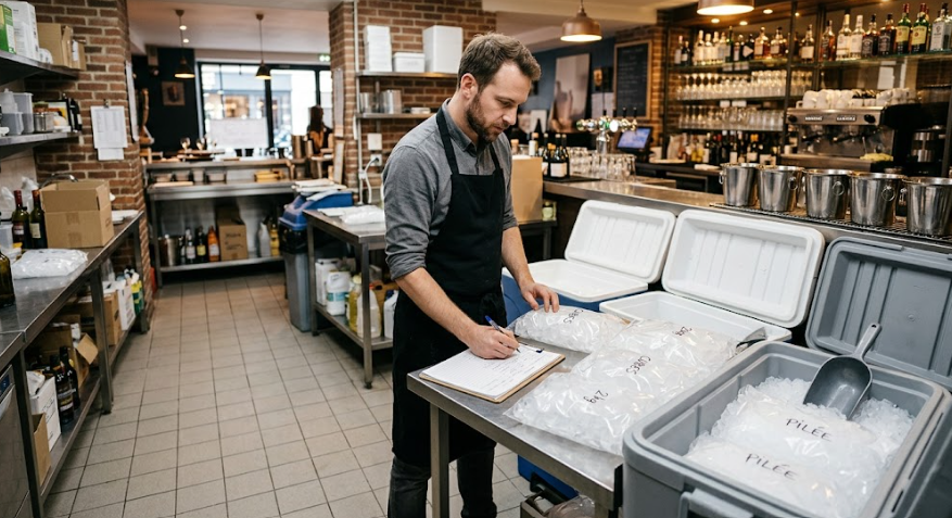 Répartition des besoins en glace pour une activité professionnelle en Île-de-France