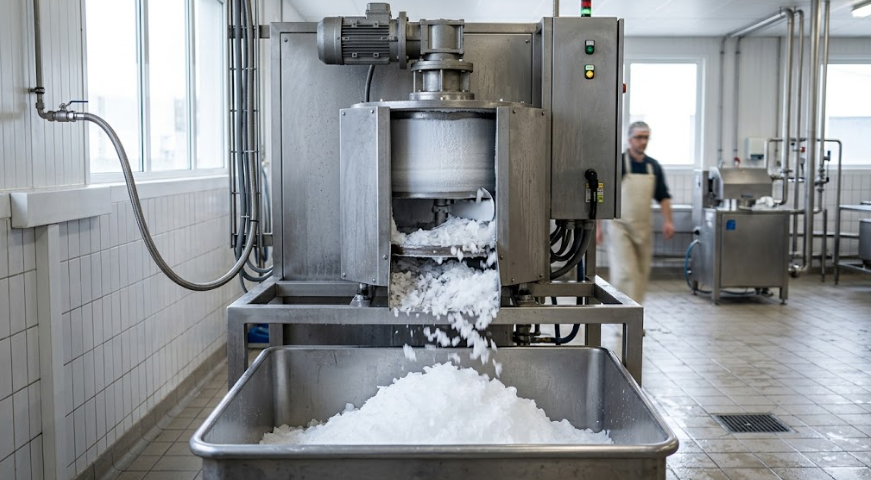 Fonctionnement d’une machine à glace en paillettes professionnelle